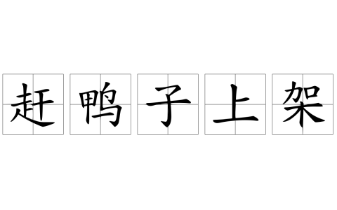 赶鸭子上架是什么意思?赶鸭子上架歇后语的出处