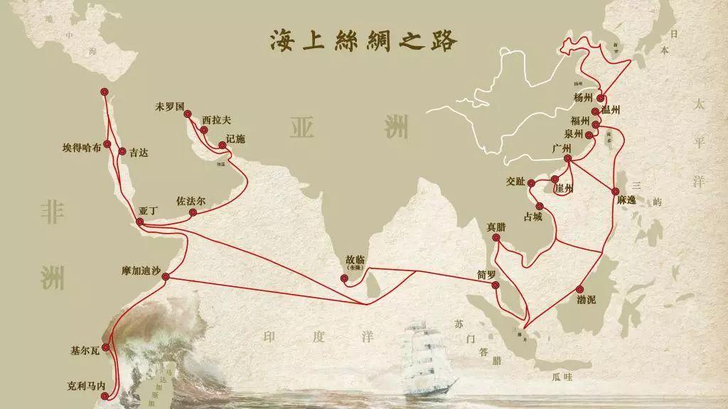 路上丝绸之路和海上丝绸之路的起点和终点