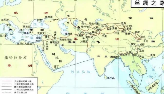 在西汉陆上丝绸之路的起点是什么城市？