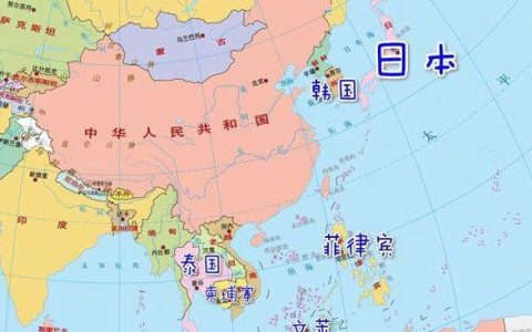 与中国隔海相望的国家有哪些？中国与哪些国家接壤