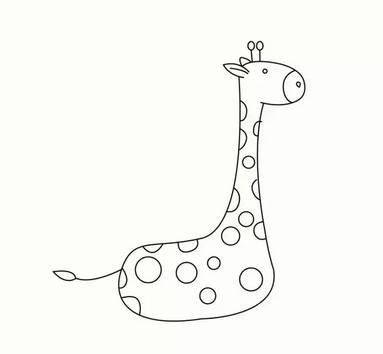 画长颈鹿最简单的画法（长颈鹿怎么画好看又简单）