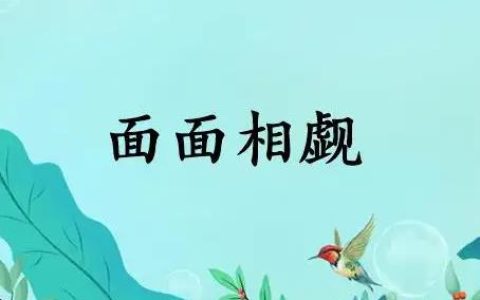 面面相觑的意思?