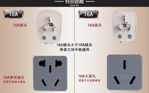16a的插座可以插10a的插头吗（插座10a与16a的区别）