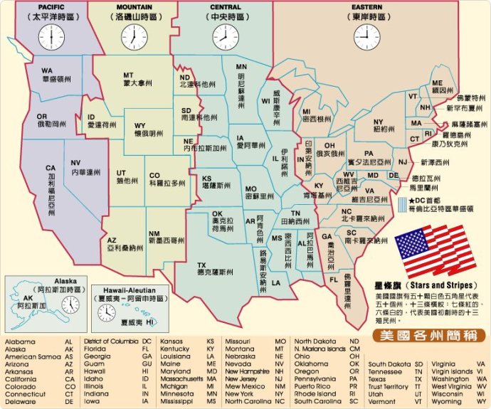 美国和中国的时差是多少（中美时差是多少小时）