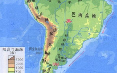 南美洲的地形特征（南美洲的地貌）