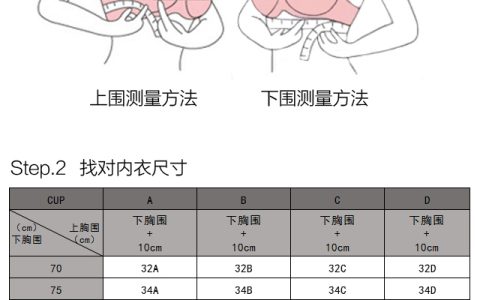 文胸罩杯abc什么区别（文胸什么叫ABC杯）