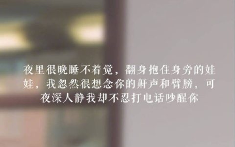 异地恋情话最暖心短句（适合异地恋的情话暖心说说）