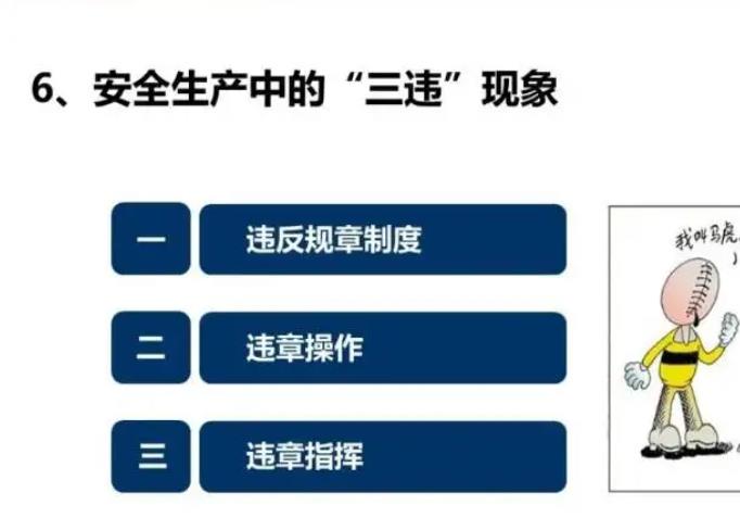 三违是指什么？安全管理中"三违"指的是什么？