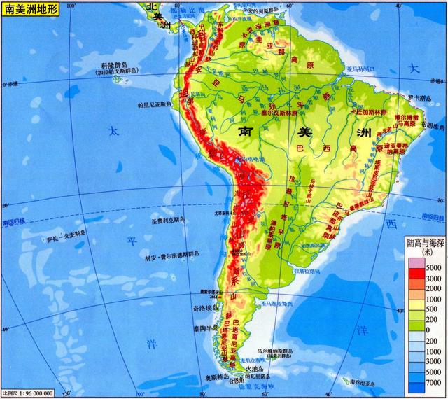 南美洲地形特征（北美洲地势特点概括）