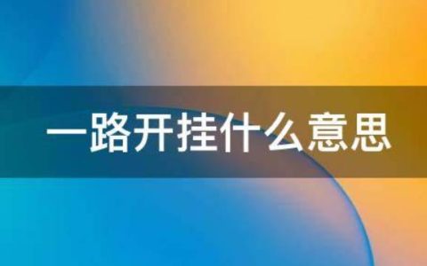 开挂了是啥意思是什么？一路开挂的意思