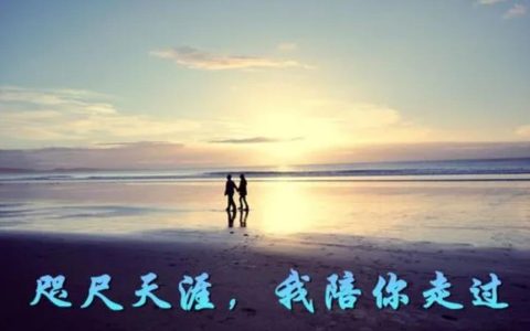 若是相爱,天涯也是咫尺,若是不爱,咫尺也是天涯