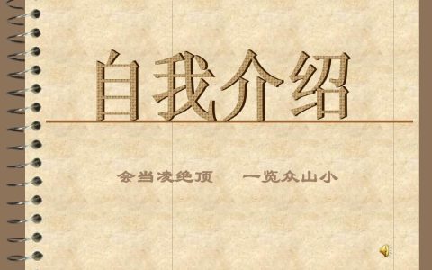 一两句精辟的自我介绍（简短精辟的一句自我介绍）